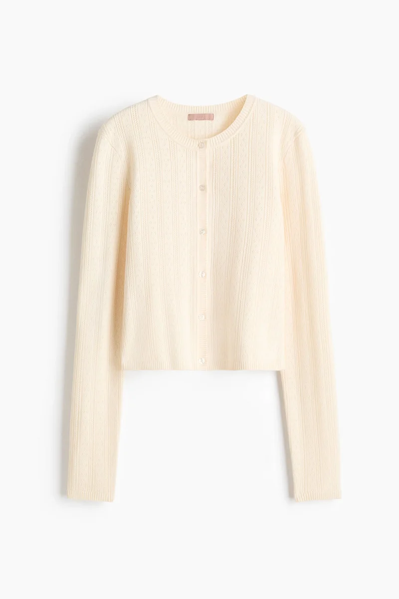 H&M Pointelle-knit cardigan